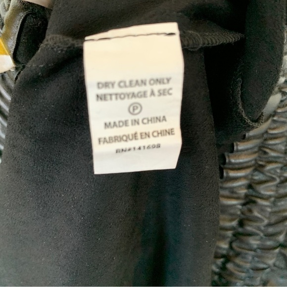 Ramy Brook Black Faux Leather Paper Bag Waist Pants Size S - Picture 6 of 7